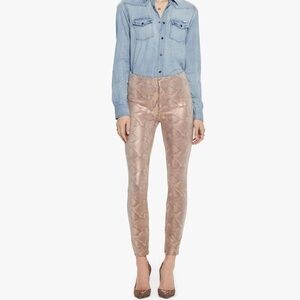 Mother Denim High Waisted Seamless Looker Ankle Pants in Slither size 30